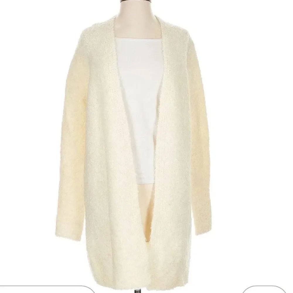 Theory Cream Open-Front Cardigan - Picture 1 of 7